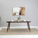 Load image into Gallery viewer, Elegant 8-Seater Dining Set – Walnut &amp; Black