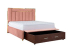 Load image into Gallery viewer, Elegant Bed With Solid Wood Frame