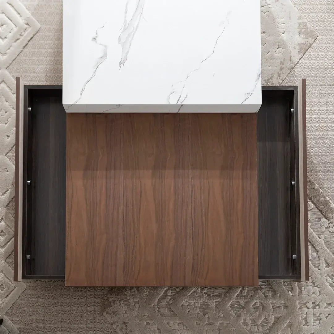 Elegant Coffee Table with 2 Storage Drawers