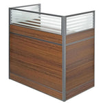 Load image into Gallery viewer, Elegant Cubicle Work Station With 3-Door Movable Drawer - Brown-GCC Home Center