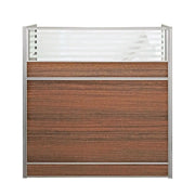 Elegant Cubicle Work Station With 3-Door Movable Drawer - Brown-GCC Home Center