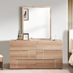 Load image into Gallery viewer, Elegant Dresser with 6 Drawers and Mirror – Beige