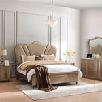 Load image into Gallery viewer, Elegant Engineered Wood Dresser with Mirror – Champagne