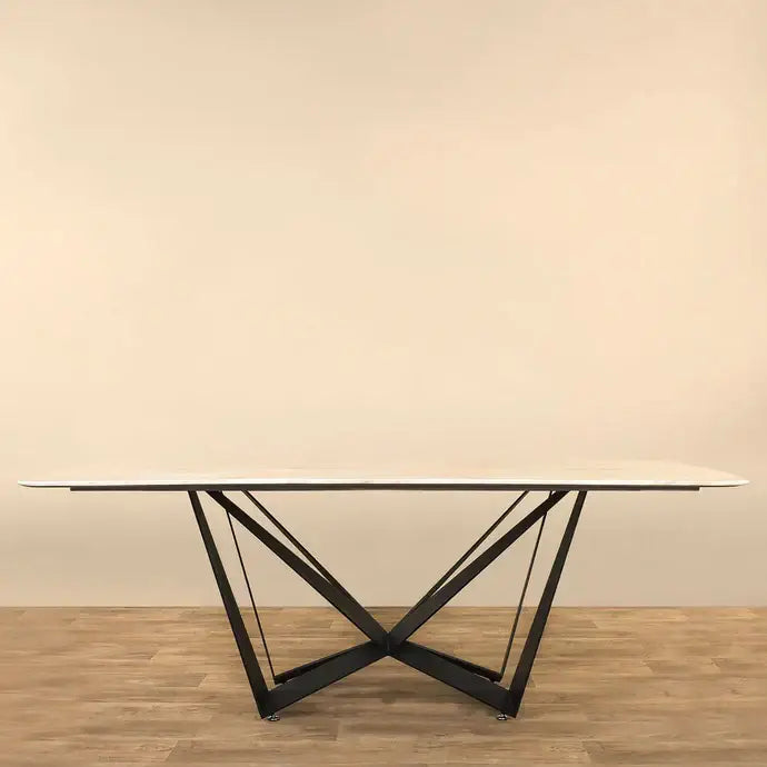 Elegant Faux Marble Dining Table