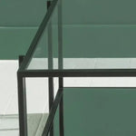 Load image into Gallery viewer, Elegant Glass and Metal Square Coffee Table