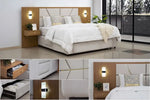 Load image into Gallery viewer, Elegant King Size Bed with Storage, Built-in lamp And Drawer