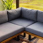 Load image into Gallery viewer, Elegant L-Shape Corner Sofa Set – Grey