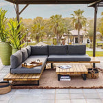 Load image into Gallery viewer, Elegant L-Shape Corner Sofa Set – Grey