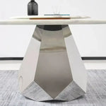 Load image into Gallery viewer, Elegant Luxury Style Marble Top Round Dining Table (White)