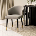 Load image into Gallery viewer, Elegant Modern Style 6-Seater Dining Set – Black &amp; Grey