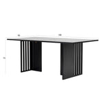Load image into Gallery viewer, Elegant Modern Style 6-Seater Dining Set – Black &amp; Grey