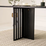 Load image into Gallery viewer, Elegant Modern Style 6-Seater Dining Set – Black &amp; Grey