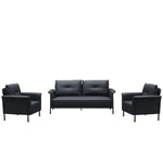 Load image into Gallery viewer, Elegant PU Leather Office Sofa Set 3+1+1-GCC Home Center