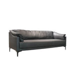 Load image into Gallery viewer, Elegant PU Leather Office Sofa Set With Metal Legs - Black-GCC Home Center