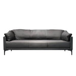 Load image into Gallery viewer, Elegant PU Leather Office Sofa Set With Metal Legs - Black-GCC Home Center
