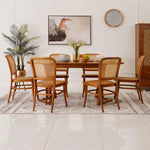 Load image into Gallery viewer, Elegant Solid Wood 6-Seater Dining Set