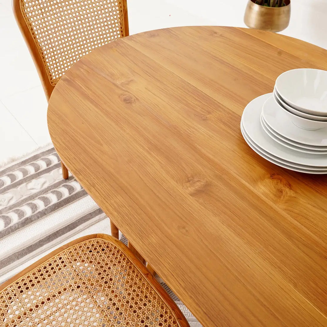 Elegant Solid Wood 6-Seater Dining Set