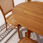 Load image into Gallery viewer, Elegant Solid Wood 6-Seater Dining Set