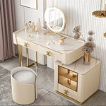 Load image into Gallery viewer, Elegant Solid Wood Dressing Table with Smart Mirror and Stool Set - Perfect Bedroom Vanity-GCC Home Center