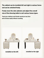 Load image into Gallery viewer, Elegant White Dressing Table Set with Arch Mirror and Chair-GCC Home Center