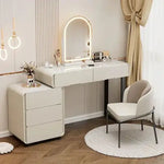 Load image into Gallery viewer, Elegant White Dressing Table Set with Arch Mirror and Chair-GCC Home Center