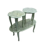 Load image into Gallery viewer, Elegant White Metal Coffee Table &amp; Stool Set - Modern 3-Piece Furniture for Living Room Decor-GCC Home Center