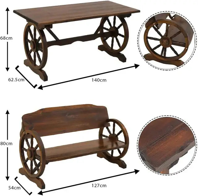 Elegant Wooden Table and Chairs set-GCC Home Center