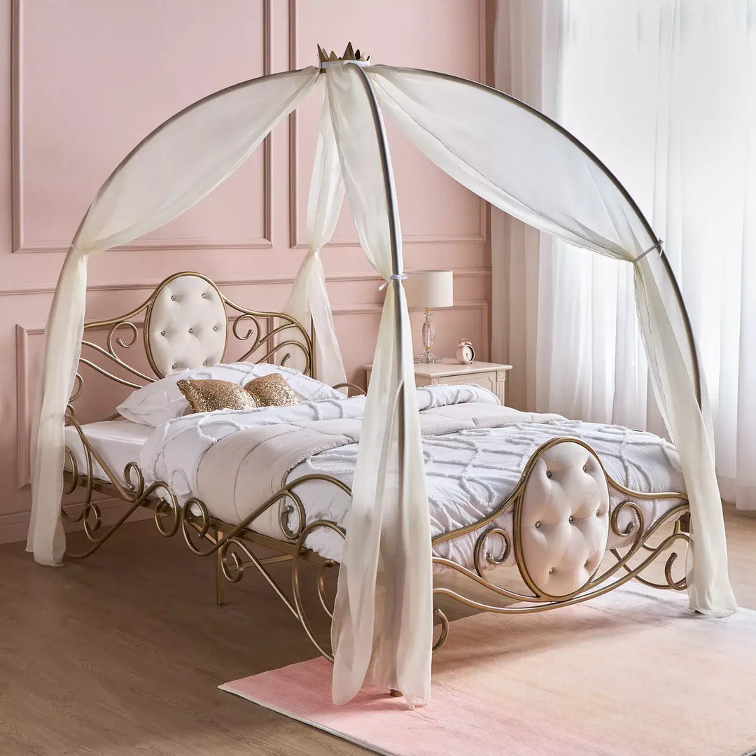Elsa Carriage Single Bed - 120x200 cm-GCC Home Center