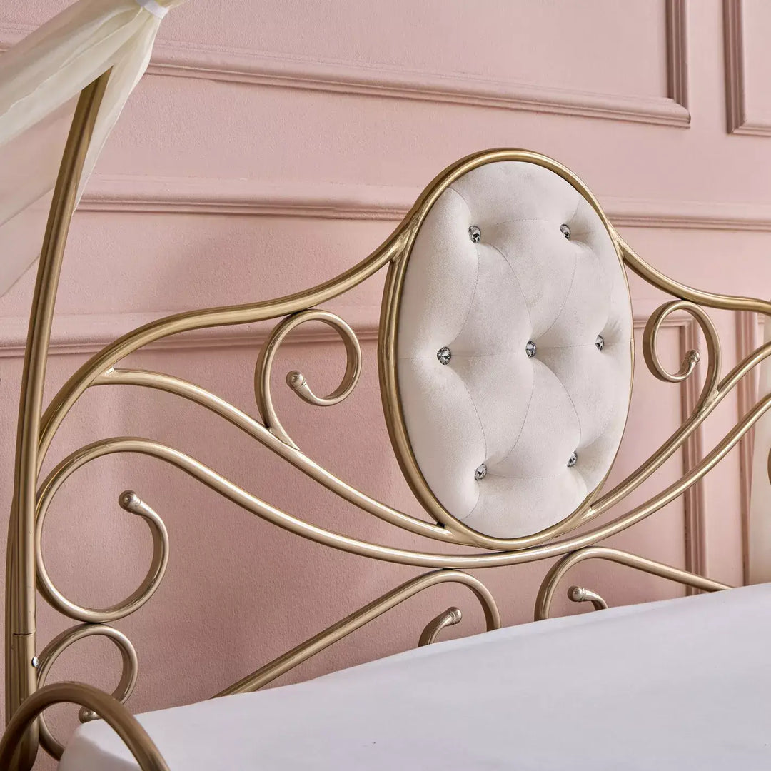 Elsa Carriage Single Bed - 120x200 cm-GCC Home Center