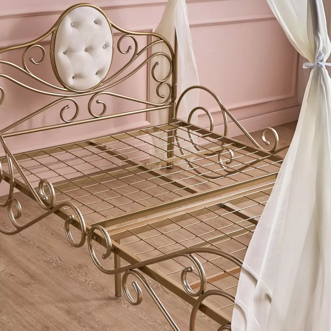 Elsa Carriage Single Bed - 120x200 cm-GCC Home Center
