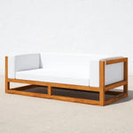 Load image into Gallery viewer, Emirates Outdoor Teak Patio Sofa , 3-Seater Outdoor Teak Sofa | Solid Teak Frame