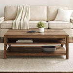 Load image into Gallery viewer, Emmie 2 Tier Coffee Table ,Walnut Finish | Two-Tier Storage