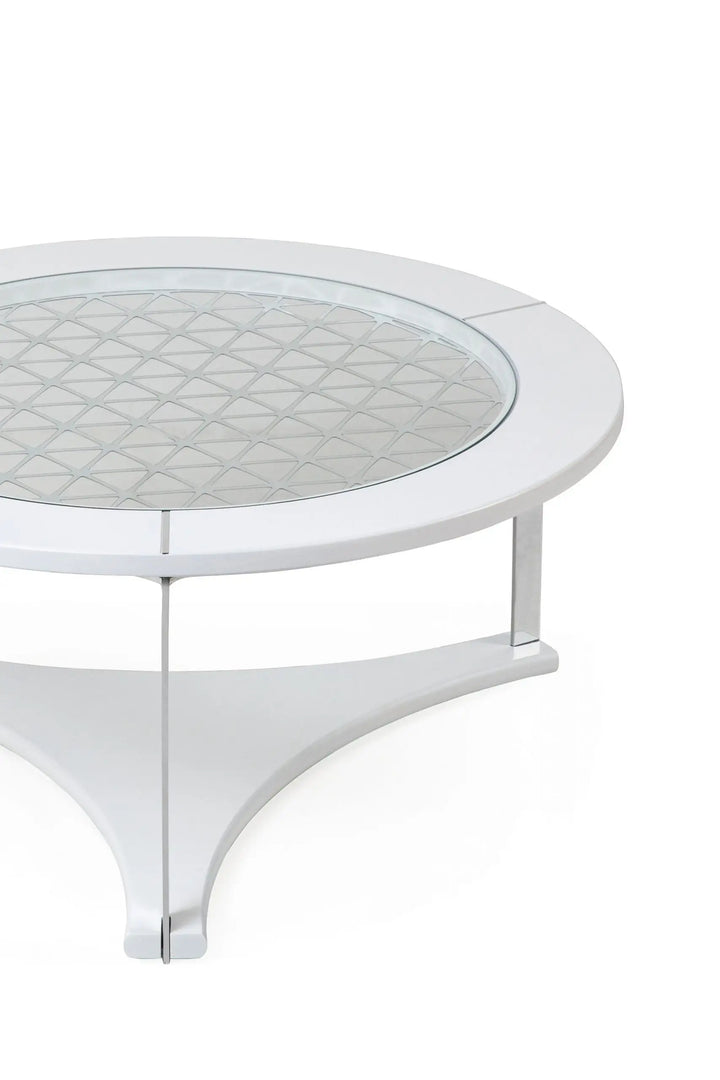 Engineered Wood Coffee Table - White
