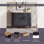 Load image into Gallery viewer, Engineered Wood Dresser with 8 Drawers – Natural Black