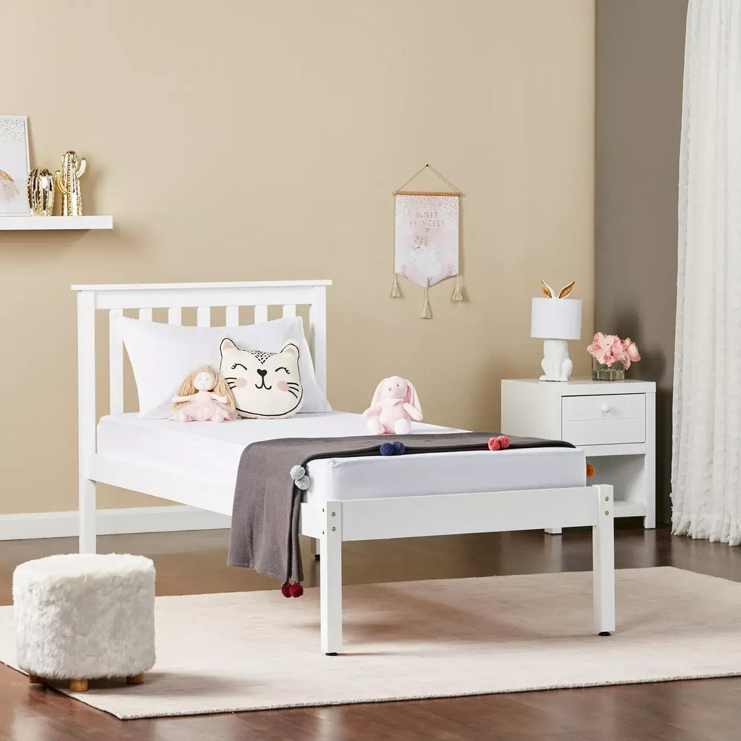 Engineered Wood Twin Bed - 90x200 cm-GCC Home Center