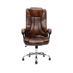Load image into Gallery viewer, Ergonomic Black Faux Leather Office Chair with Lumbar Support - Adjustable Height, 360° Swivel, and Comfortable High-Density Cushion-GCC Home Center