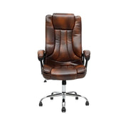 Ergonomic Black Faux Leather Office Chair with Lumbar Support - Adjustable Height, 360° Swivel, and Comfortable High-Density Cushion-GCC Home Center