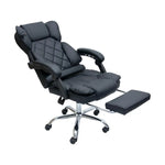 Load image into Gallery viewer, Ergonomic Black Faux Leather Office &amp; Gaming Chair with Headrest - 360° Swivel, Heavy-Duty Design, 150KG Capacity-GCC Home Center
