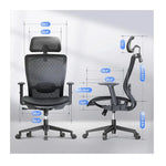 Load image into Gallery viewer, Ergonomic Black Mesh Office Chair with Adjustable Features &amp; Lumbar Support - 3-Level Tilt &amp; 300 lbs Capacity-GCC Home Center