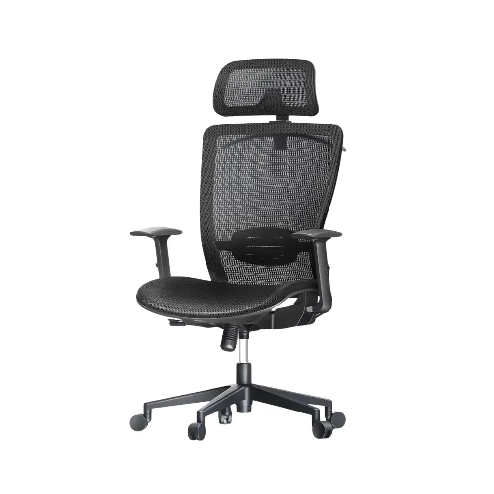 Ergonomic Black Mesh Office Chair with Adjustable Features & Lumbar Support - 3-Level Tilt & 300 lbs Capacity-GCC Home Center