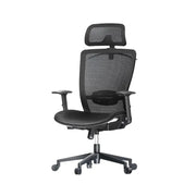 Ergonomic Black Mesh Office Chair with Adjustable Features & Lumbar Support - 3-Level Tilt & 300 lbs Capacity-GCC Home Center