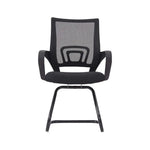 Load image into Gallery viewer, Ergonomic Black Metal Visitor Chair - Multi-Purpose Office &amp; Gaming Seat, 120KG Capacity-GCC Home Center