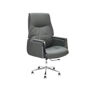 Ergonomic Brown Office Chair with Headrest - Alloy Steel & Polyurethane, 360° Swivel, Heavy-Duty 150KG Capacity-GCC Home Center