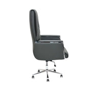 Ergonomic Brown Office Chair with Headrest - Alloy Steel & Polyurethane, 360° Swivel, Heavy-Duty 150KG Capacity-GCC Home Center