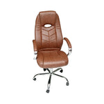 Load image into Gallery viewer, Ergonomic Brown Office &amp; Computer Desk Chair with Headrest - 360° Swivel, Durable Alloy Steel Frame, 150KG Capacity-GCC Home Center