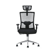 Ergonomic Computer Desk Chair for Office & Gaming with Headrest - Sturdy Metal Frame, 150KG Capacity, Black-GCC Home Center
