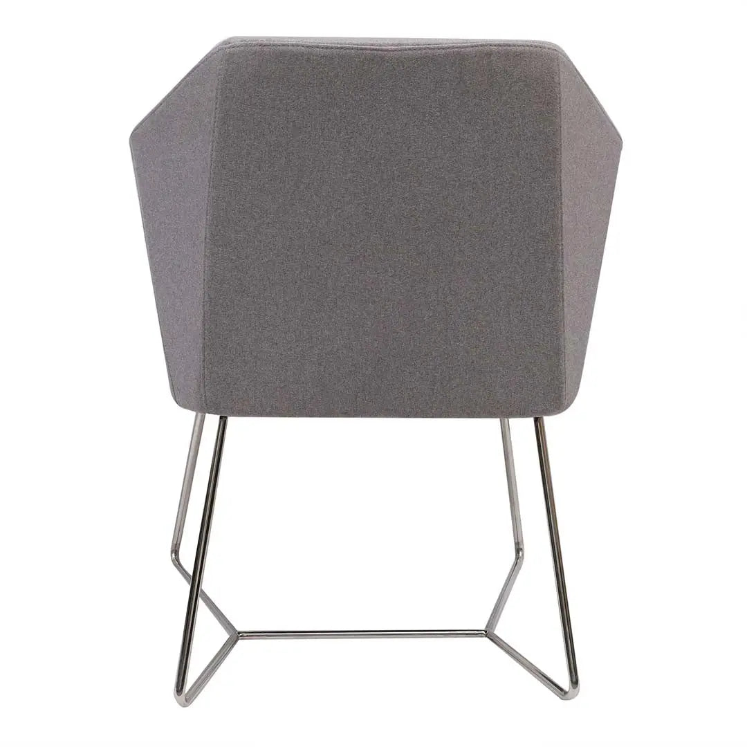 Ergonomic Cushion Dining Chair With Stainless Steel Leg-GCC Home Center