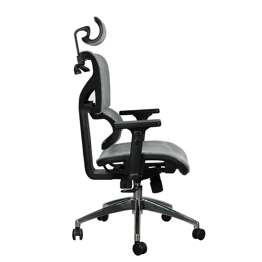 Ergonomic Design High Back Chair With Height Adjustable, Lumbar Support And 5 Swivel Wheels-GCC Home Center