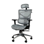 Ergonomic Design High Back Chair With Height Adjustable, Lumbar Support And 5 Swivel Wheels-GCC Home Center