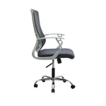 Load image into Gallery viewer, Ergonomic Grey Metal Computer Desk Chair - Multi-Purpose, Durable Design, 6-Month Warranty, 120KG Capacity-GCC Home Center